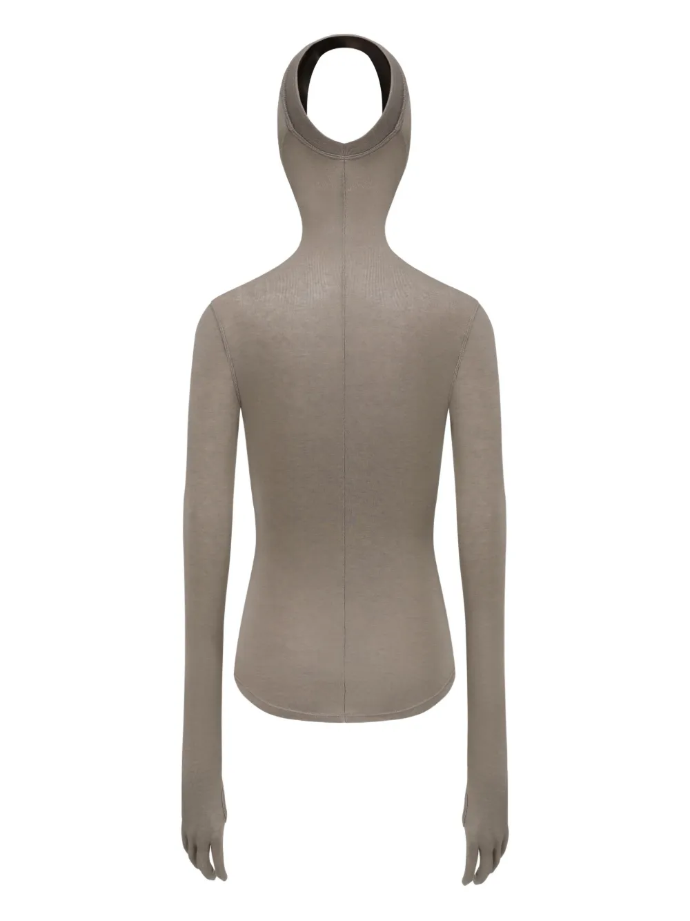 OUDE WAAG Gentle Armour Glove hooded long-sleeve top - Grijs