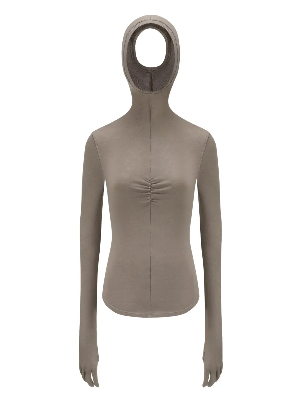 Oude Waag Gentle Armour Glove Hooded Long-sleeve Top In Gray