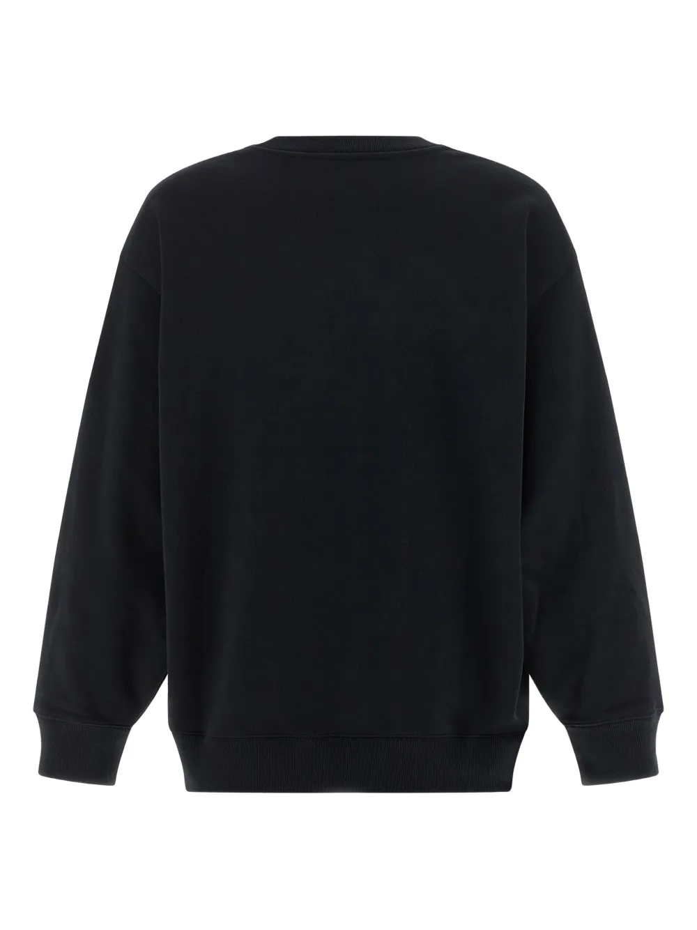 Maison Kitsuné Baby Fox-patch Crew-neck Sweatshirt In Black