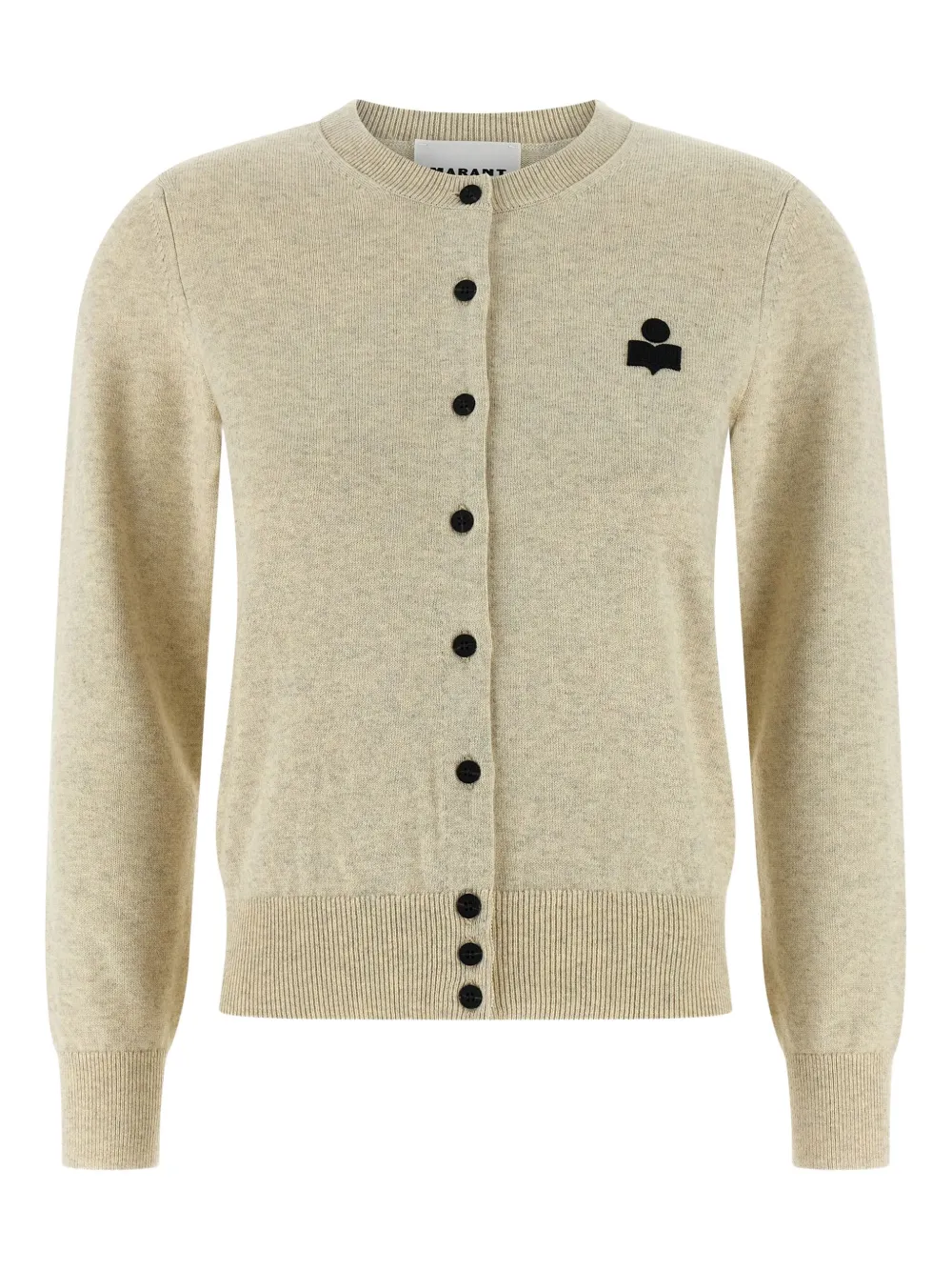 MARANT ÉTOILE Mona logo-patch cardigan - ニュートラル MARANT ÉTOILE Mona logo-patch cardigan - ニュートラル