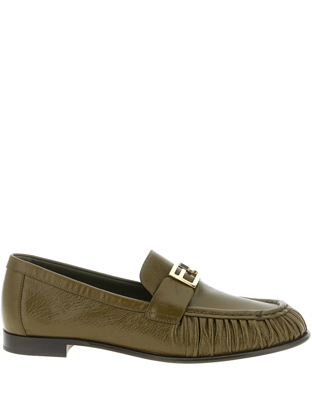 FENDI Baguette loafers Groen