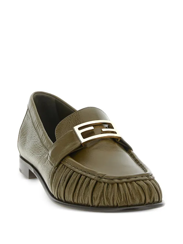 FENDI バゲット ローファー | グリーン | FARFETCH JP FENDI バゲット ローファー | グリーン | FARFETCH JP