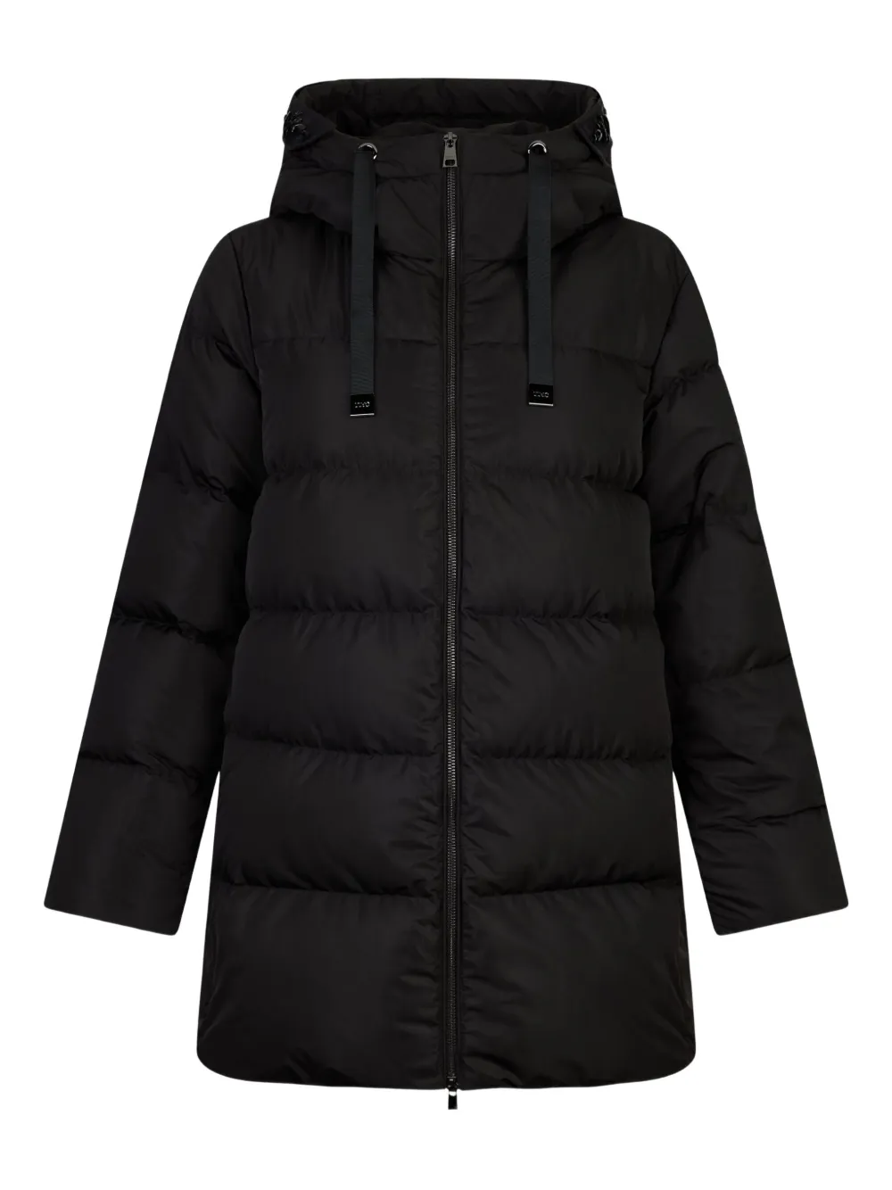 Liu •jo Quilted Hooded Down Jacket In Black