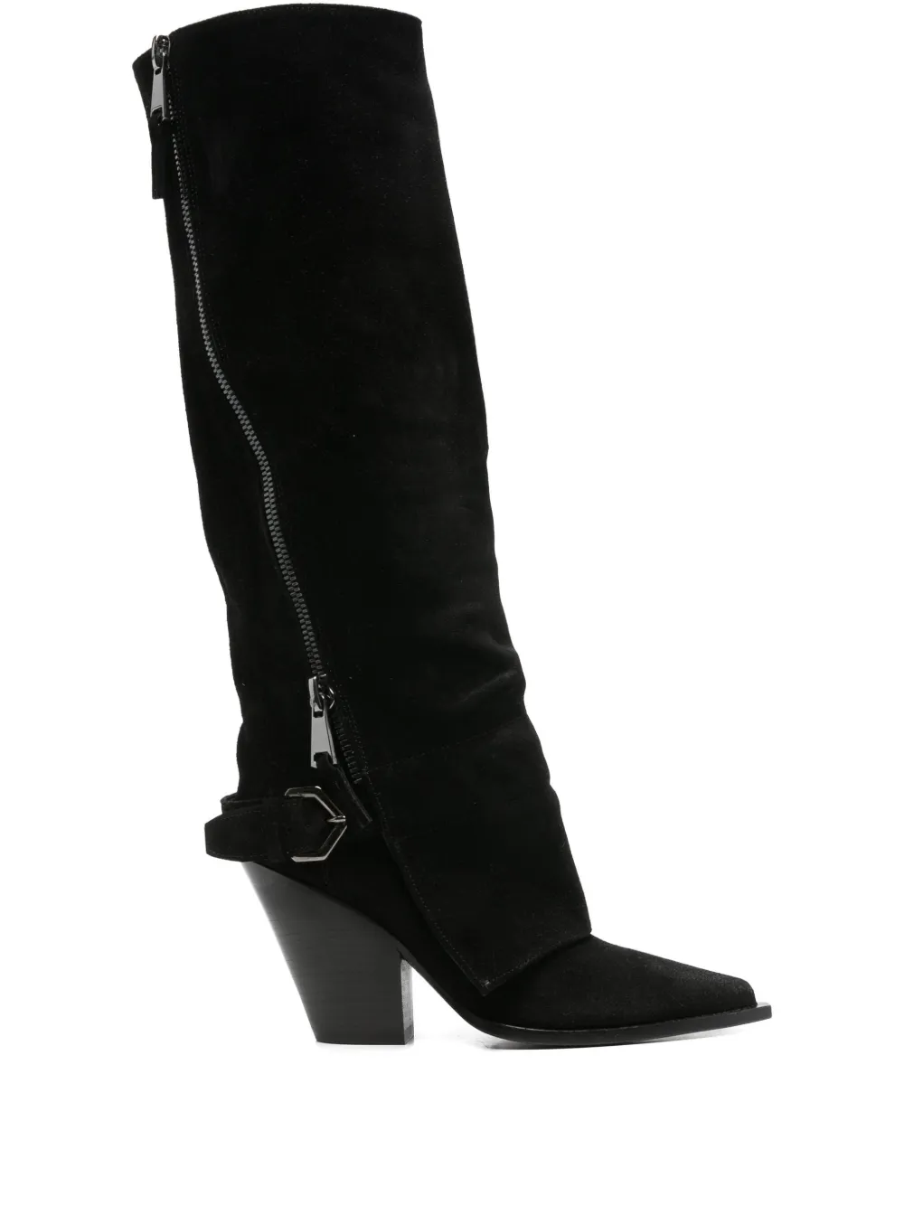 Elena Iachi 75mm leather knee-high boots | Black | Image 1