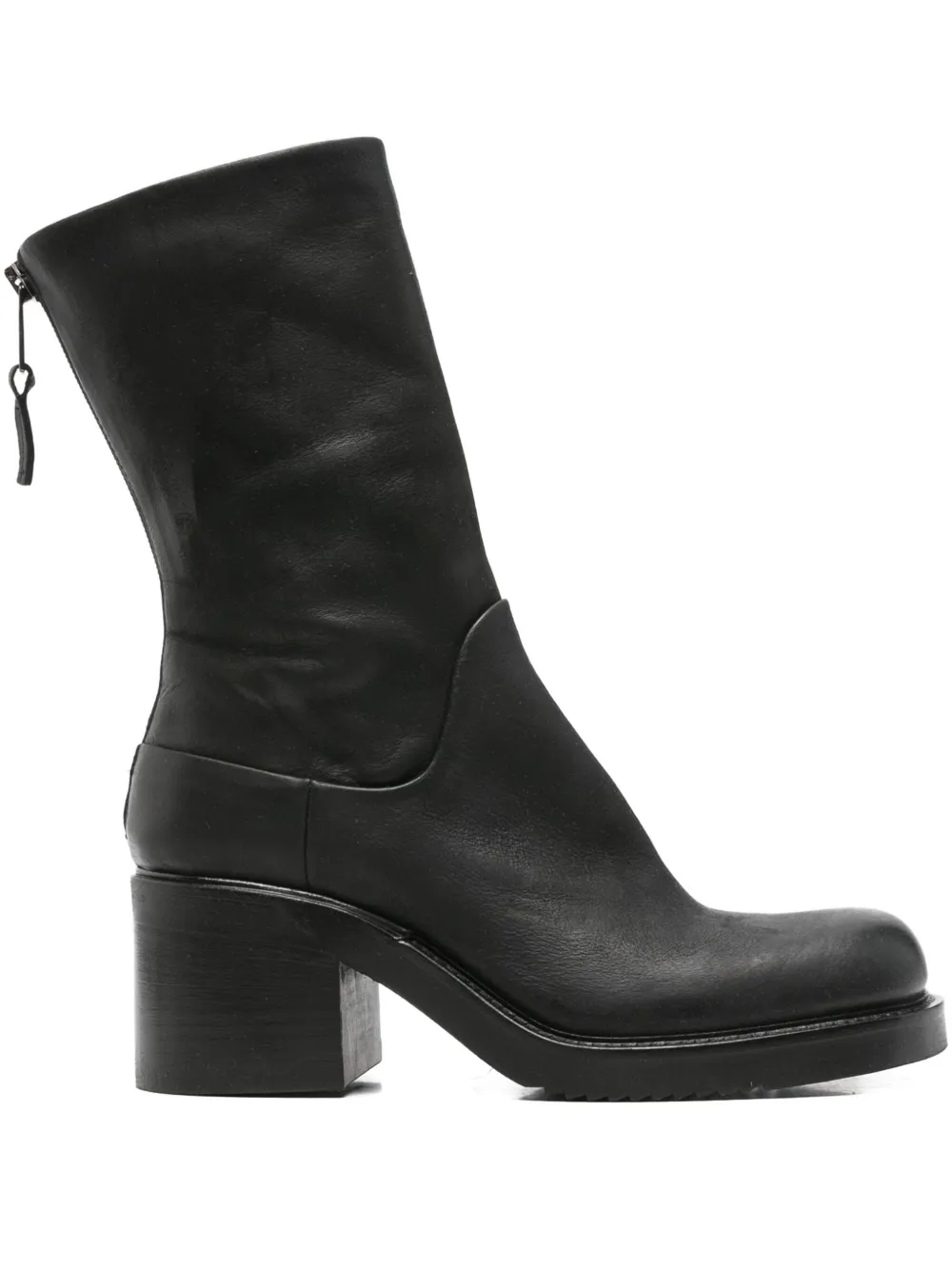 Elena Iachi block-heel leather boots | Black | Image 1