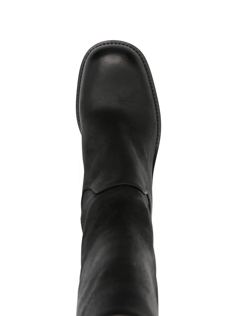 Elena Iachi Block-heel Leather Boots In Black