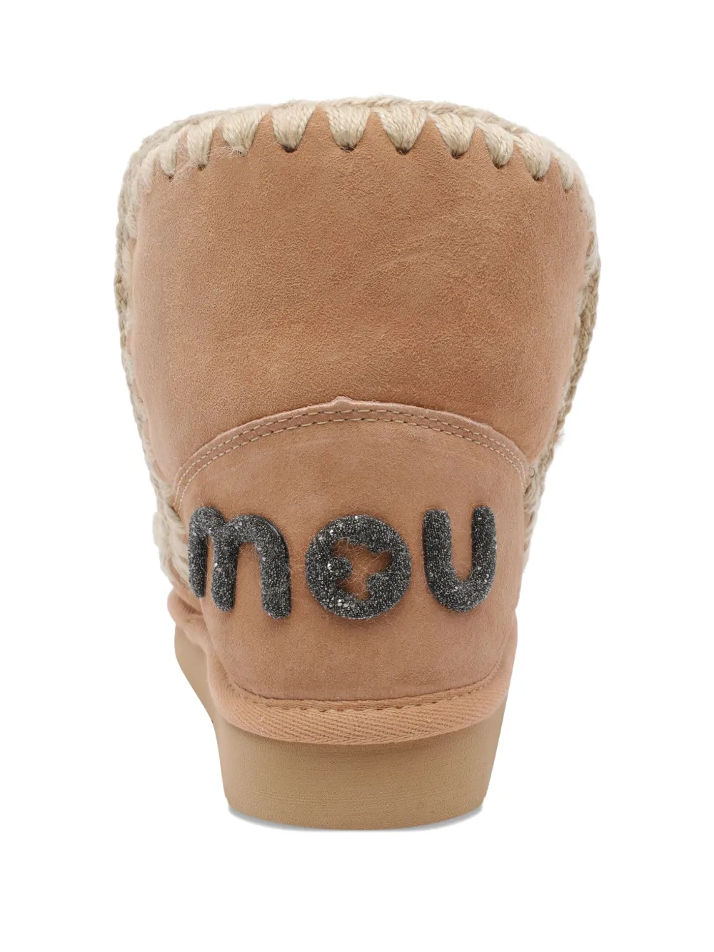 Mou Eskimo 18 Suede Appliqué Boots In Brown