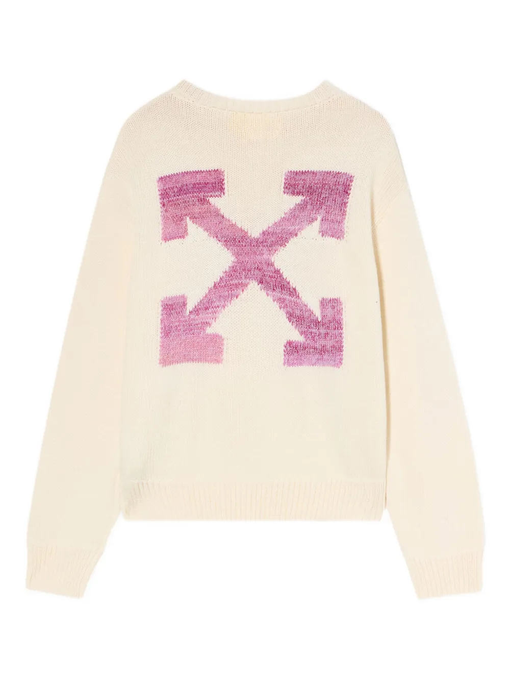 Off-White Kids Badstof trui met Arrow-borduurwerk Beige