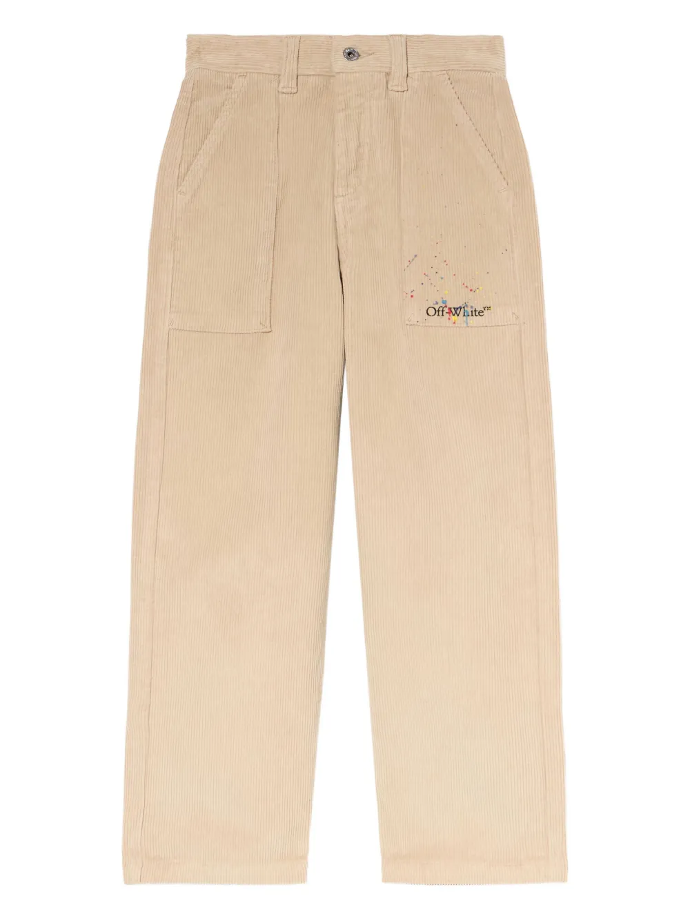 Off-White Kids コーデュロイ パンツ - ニュートラル Off-White Kids コーデュロイ パンツ - ニュートラル