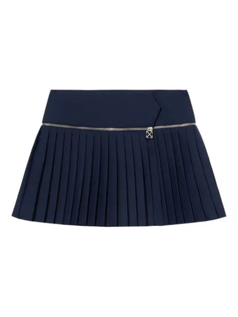 Off-White falda plisada con cierre