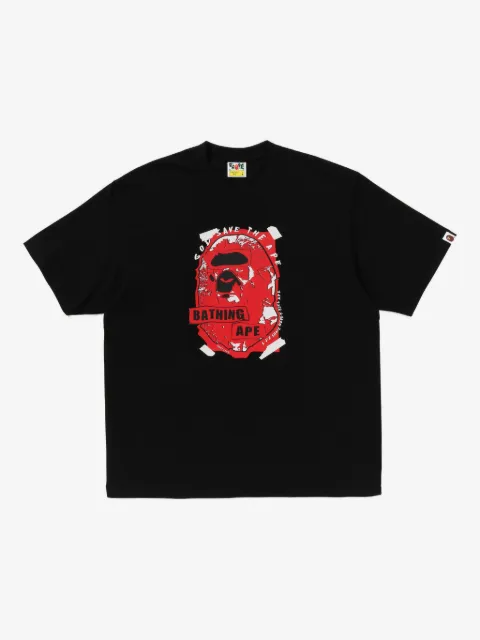 A BATHING APE® Graffiti Ape Head T-shirt