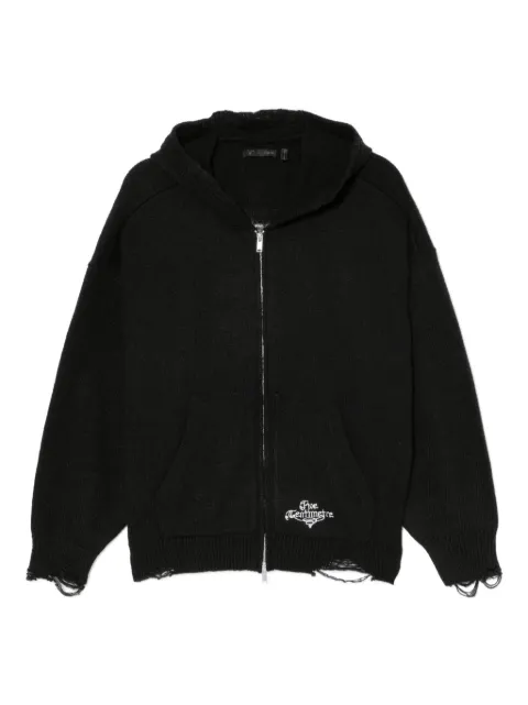 FIVE CM logo-embroidered cardigan