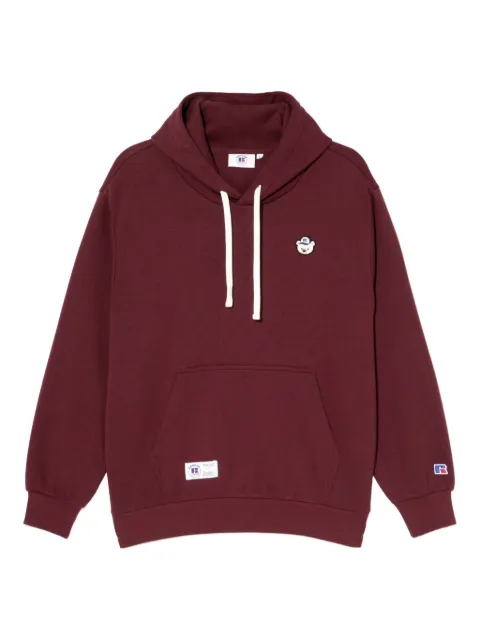 CHOCOOLATE x Russell Athletic bear-embroidered hoodie