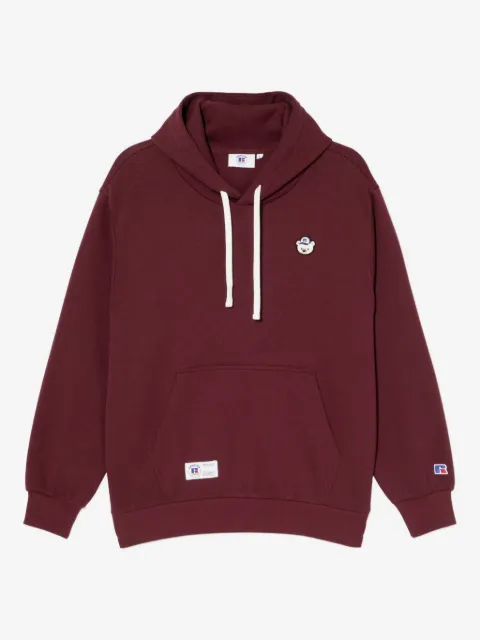 CHOCOOLATE x Russell Athletic bear-embroidered hoodie