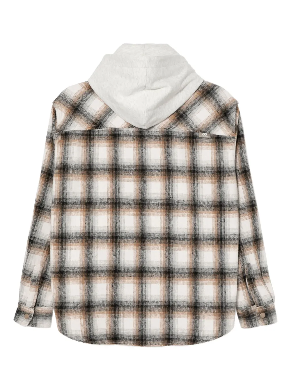 CHOCOOLATE logo-embroidered checked jacket | Hooded Jackets | Image 2