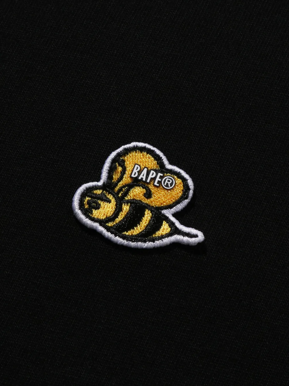 A BATHING APE T-shirt met borduurwerk Zwart
