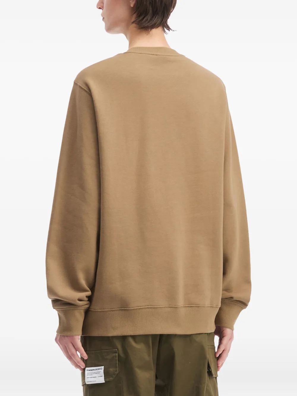 Fingercroxx Camouflage-appliqué Sweatshirt In Brown