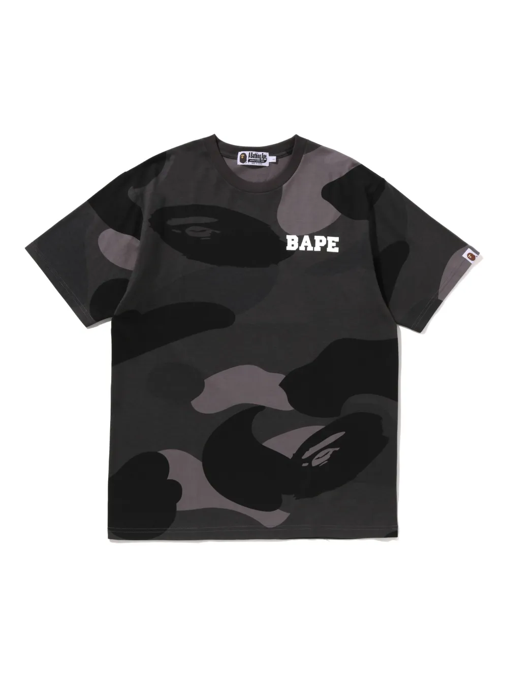 A BATHING APE® Mega Color Camo T-shirt | Black | Image 1
