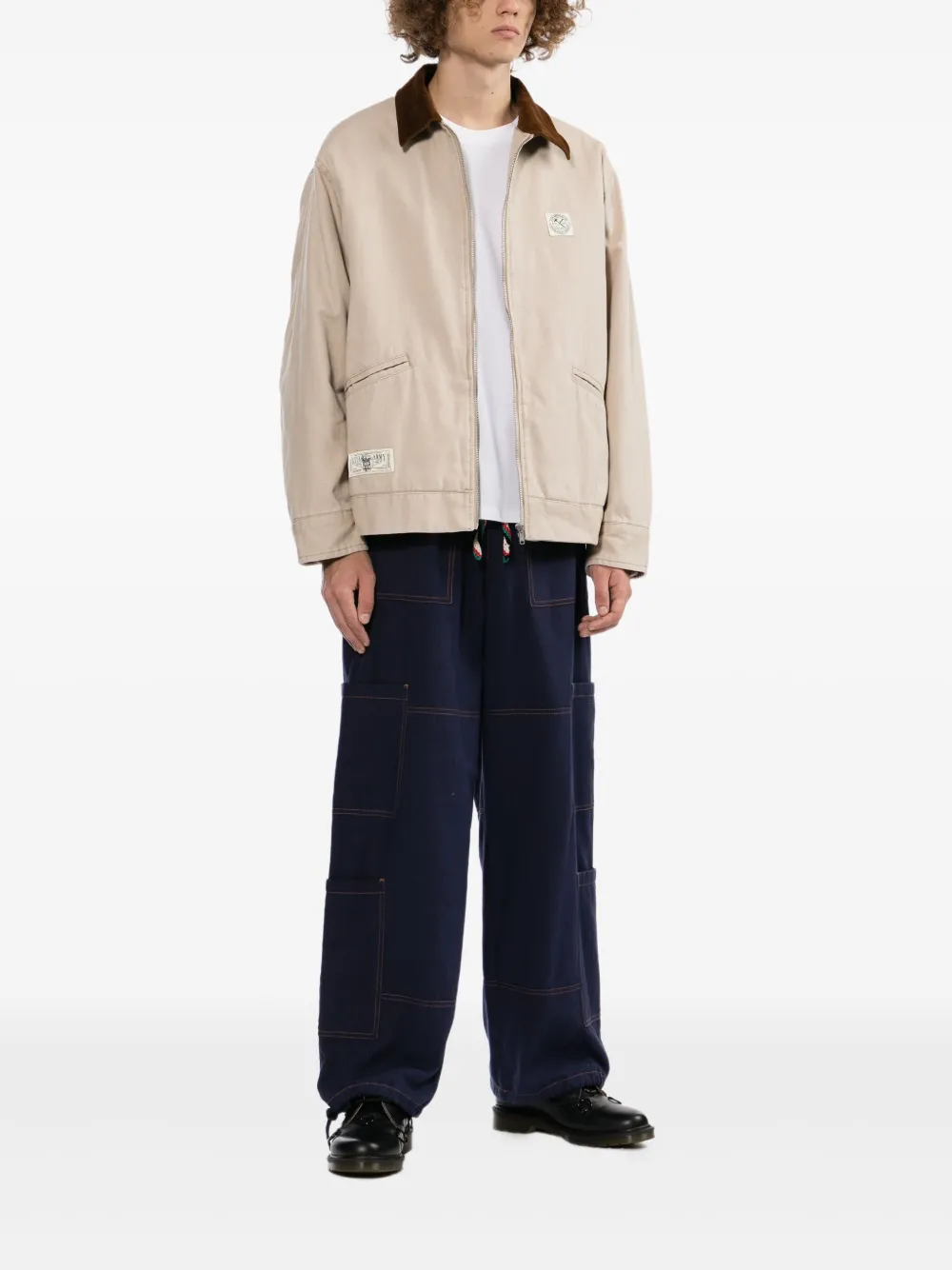 izzue logo-patch jacket | Shirt Jackets | Image 2