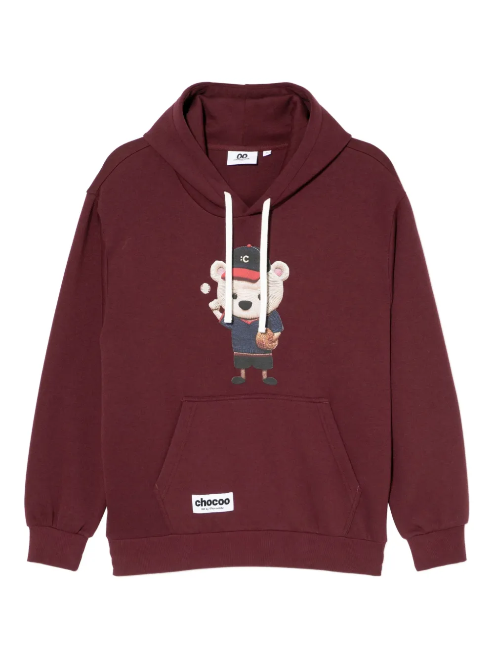 CHOCOOLATE hoodie con oso estampado | rojo | Image 1