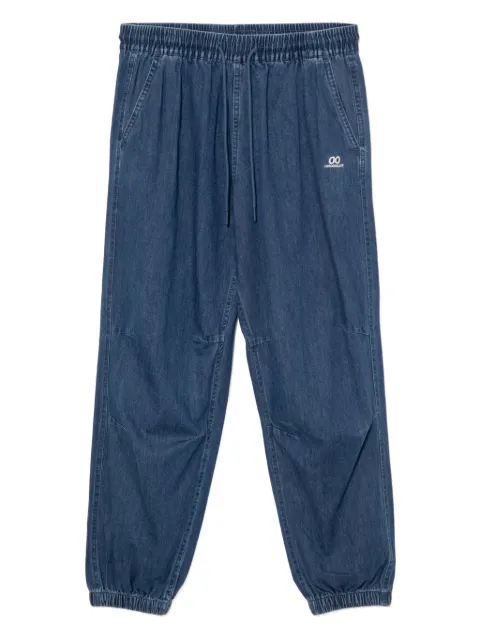 CHOCOOLATE logo-embroidered jeans