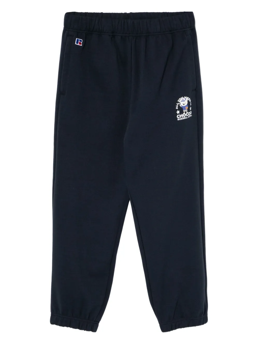 CHOCOOLATE x Russell Athletic bear-print trousers | Blue | Image 1