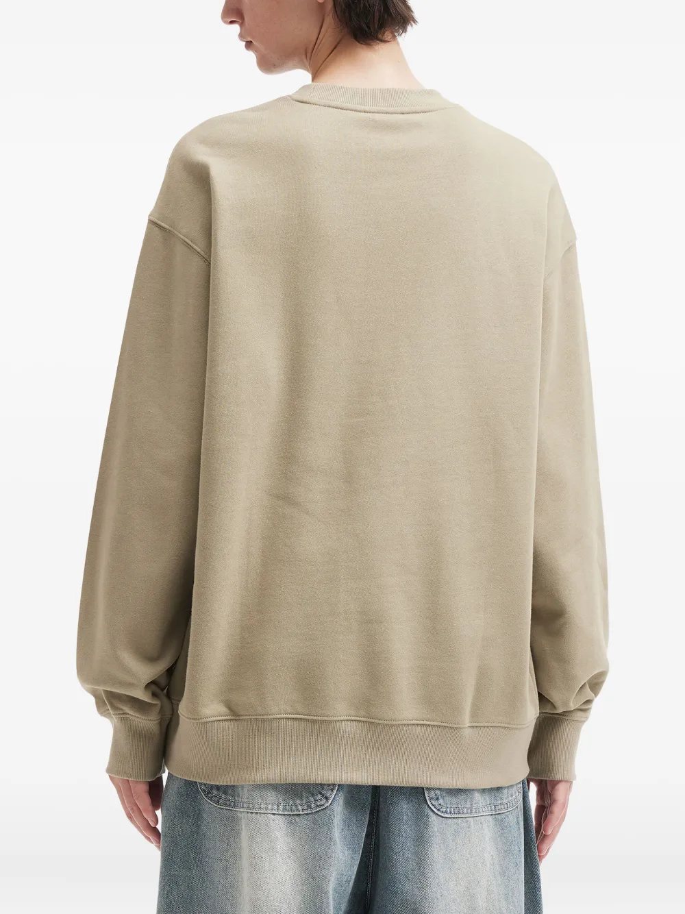Fingercroxx Graphic Crew-neck Sweatshirt In Nude