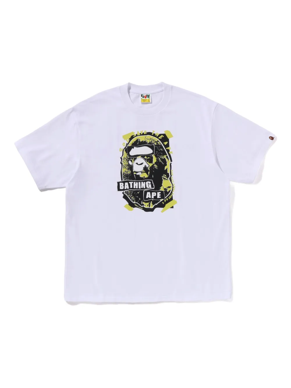A BATHING APE® Graffiti Ape Head T-shirt - Bianco