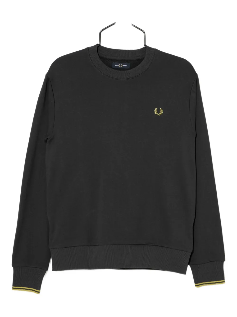 Fred Perry Mens Crew Neck Sweatshirt In Black