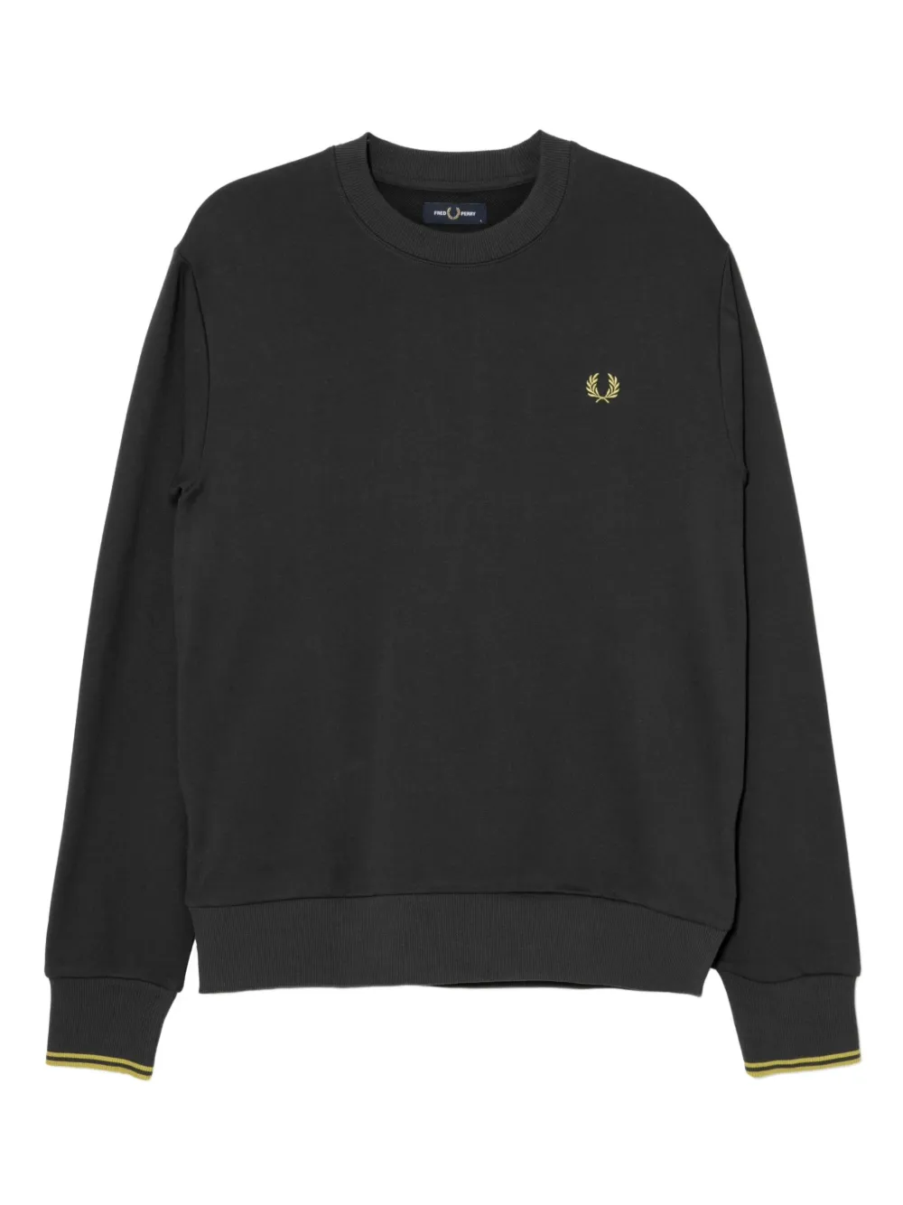 Fred Perry Sweatshirt Mit Logo-stickerei In Gray