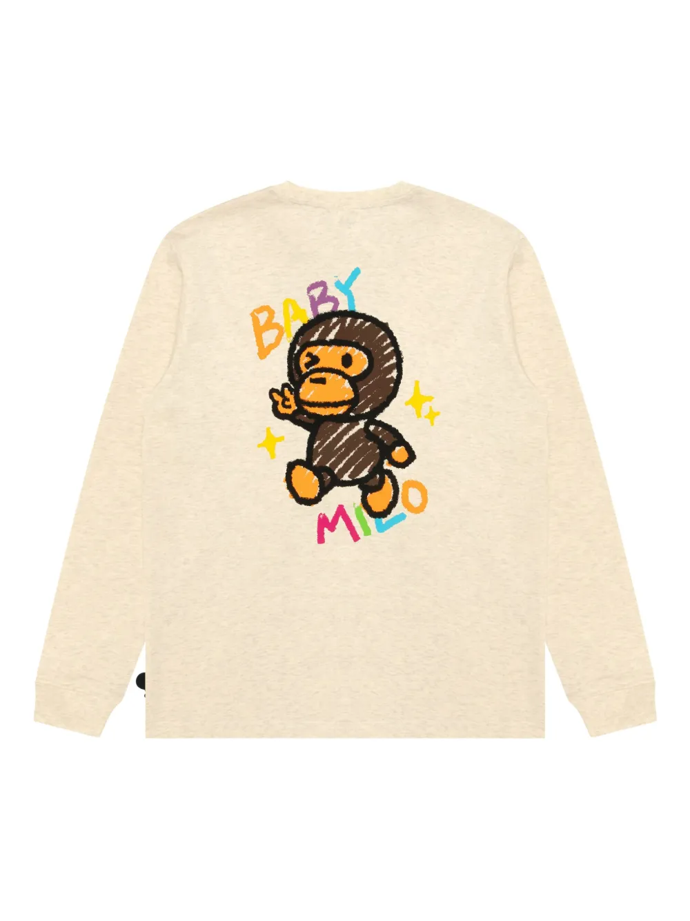 *baby Milo® Store By *a Bathing Ape® T-shirt Mit Logo-patch In Neutral