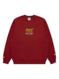 AAPE BY *A BATHING APE® logo crew-neck sweatshirt - Red