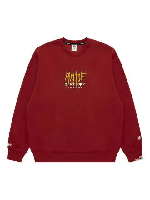 AAPE BY *A BATHING APE® logo crew-neck sweatshirt