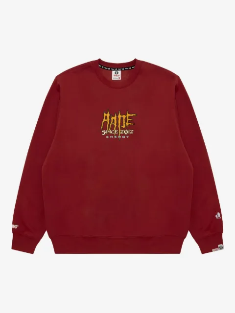 AAPE BY *A BATHING APE® sudadera con cuello redondo y logo