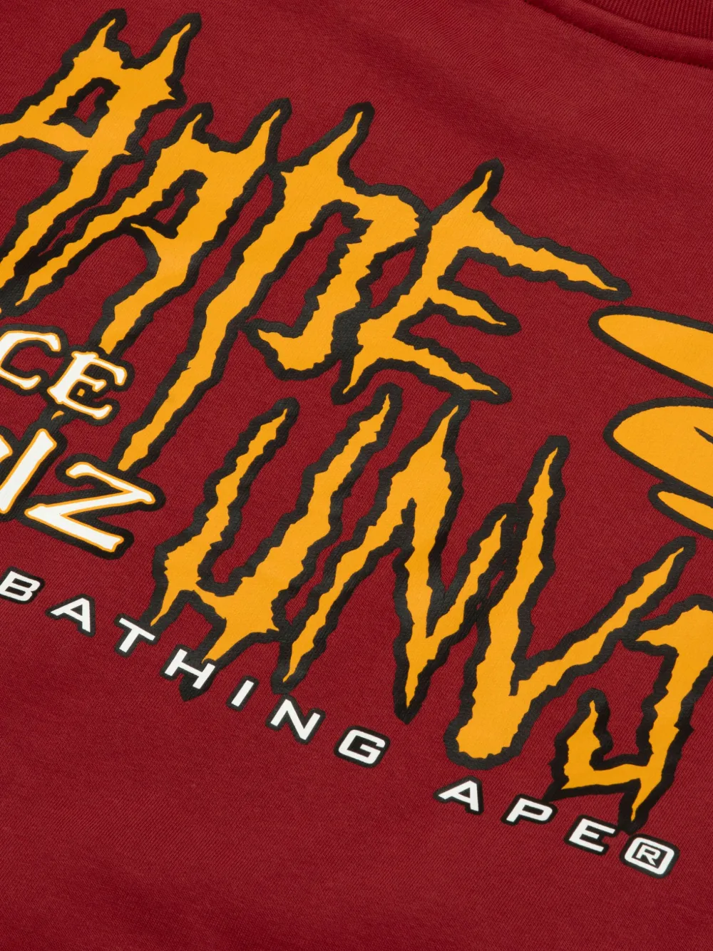 Aape By A Bathing Ape Logo Crew-neck Sweatshirt In Red