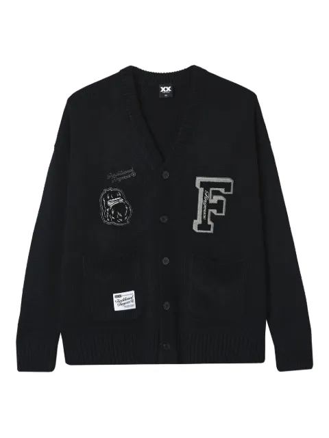 FINGERCROXX appliqué button cardigan