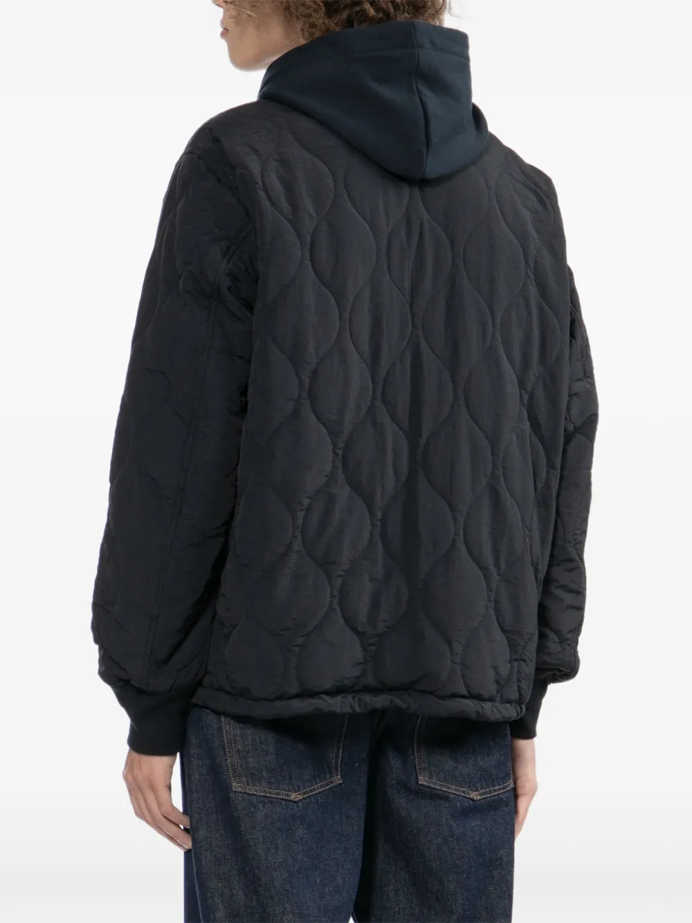 CHOCOOLATE Gewatteerd jack met geborduurd logo Blauw