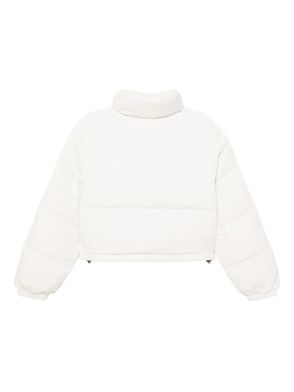 Izzue Bear-embroidered Puffer Jacket In White