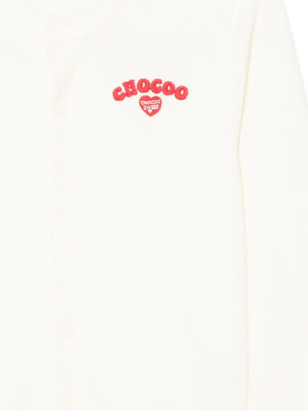 CHOCOOLATE Vest met geborduurd logo Beige