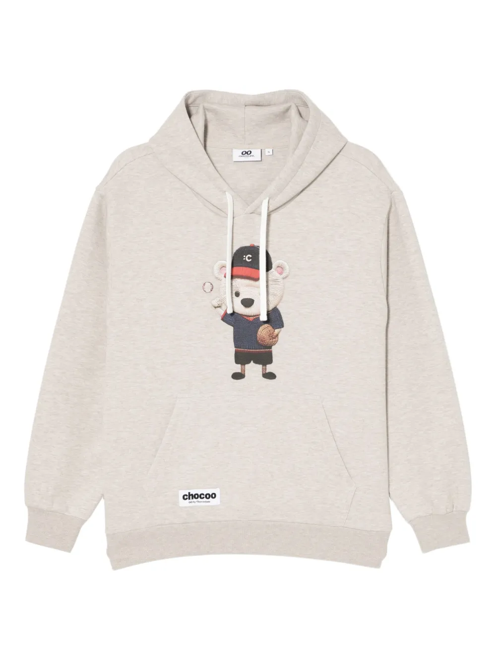 CHOCOOLATE hoodie con oso estampado | neutro | Image 1