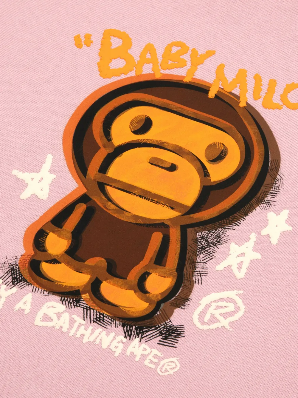 *baby Milo® Store By *a Bathing Ape® Graphic Hoodie In Pink