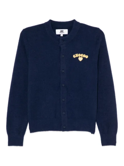 CHOCOOLATE logo-embroidered cardigan