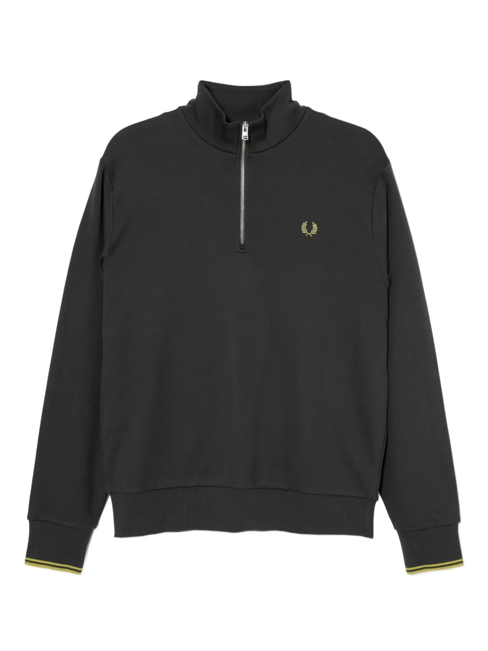 Fred Perry Sweatshirt Mit Logo-stickerei In Gray