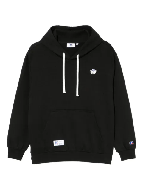 CHOCOOLATE x Russell Athletic bear-embroidered hoodie