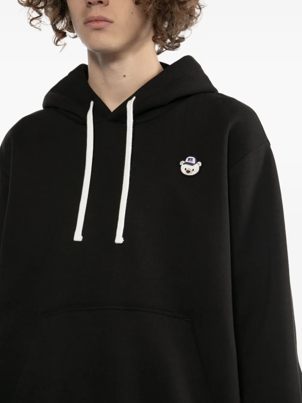 CHOCOOLATE x Russell Athletic hoodie met geborduurde beer Zwart