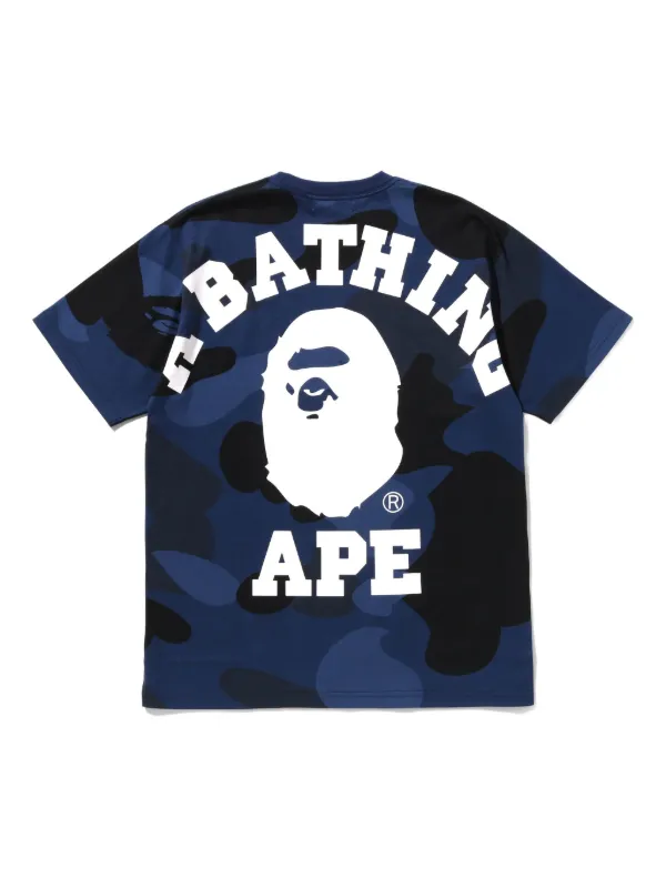 A BATHING APE® Mega Color Camo T-shirt | Blue | FARFETCH SG