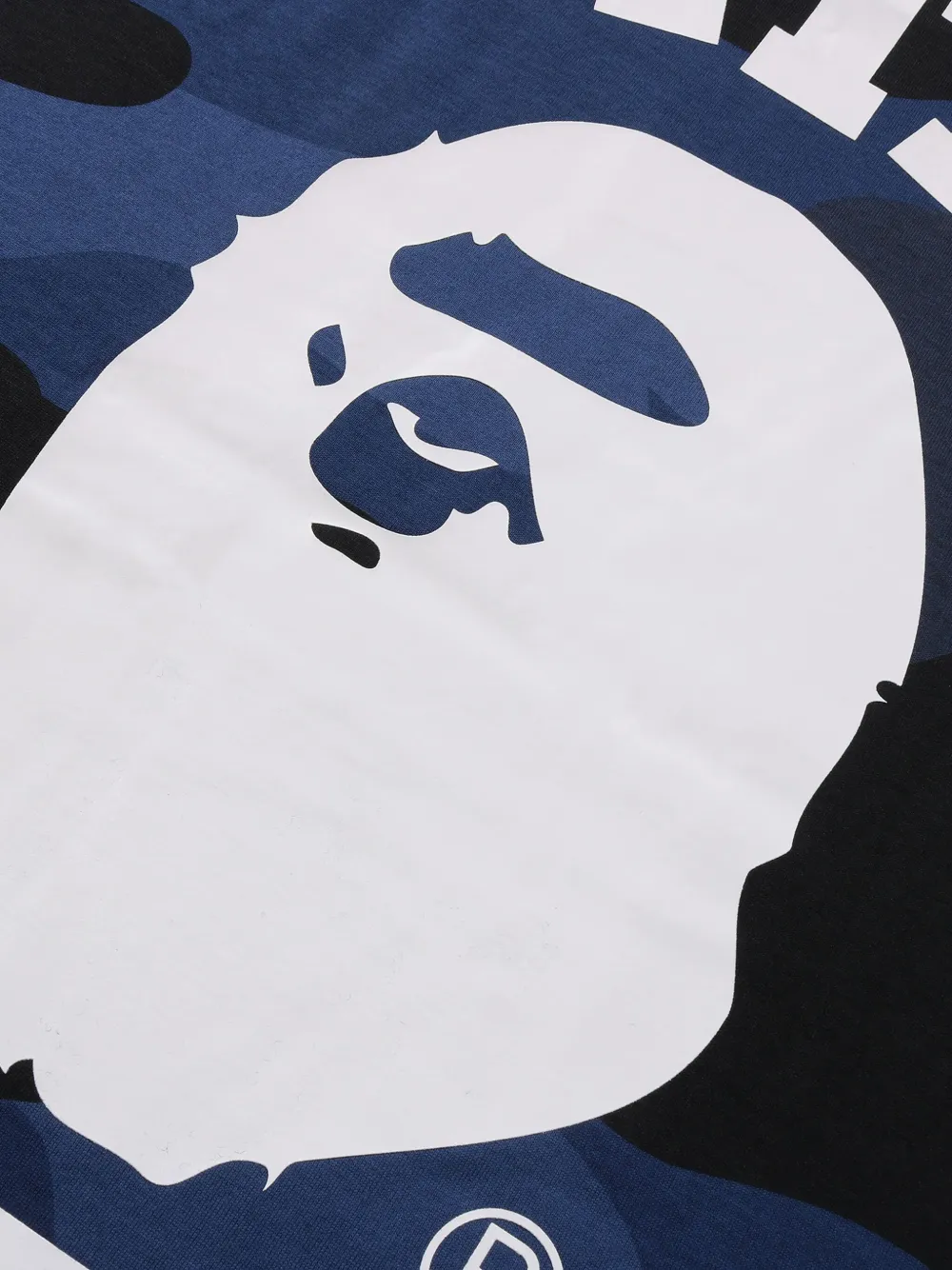 A BATHING APE Mega Color T-shirt met camouflageprint Blauw
