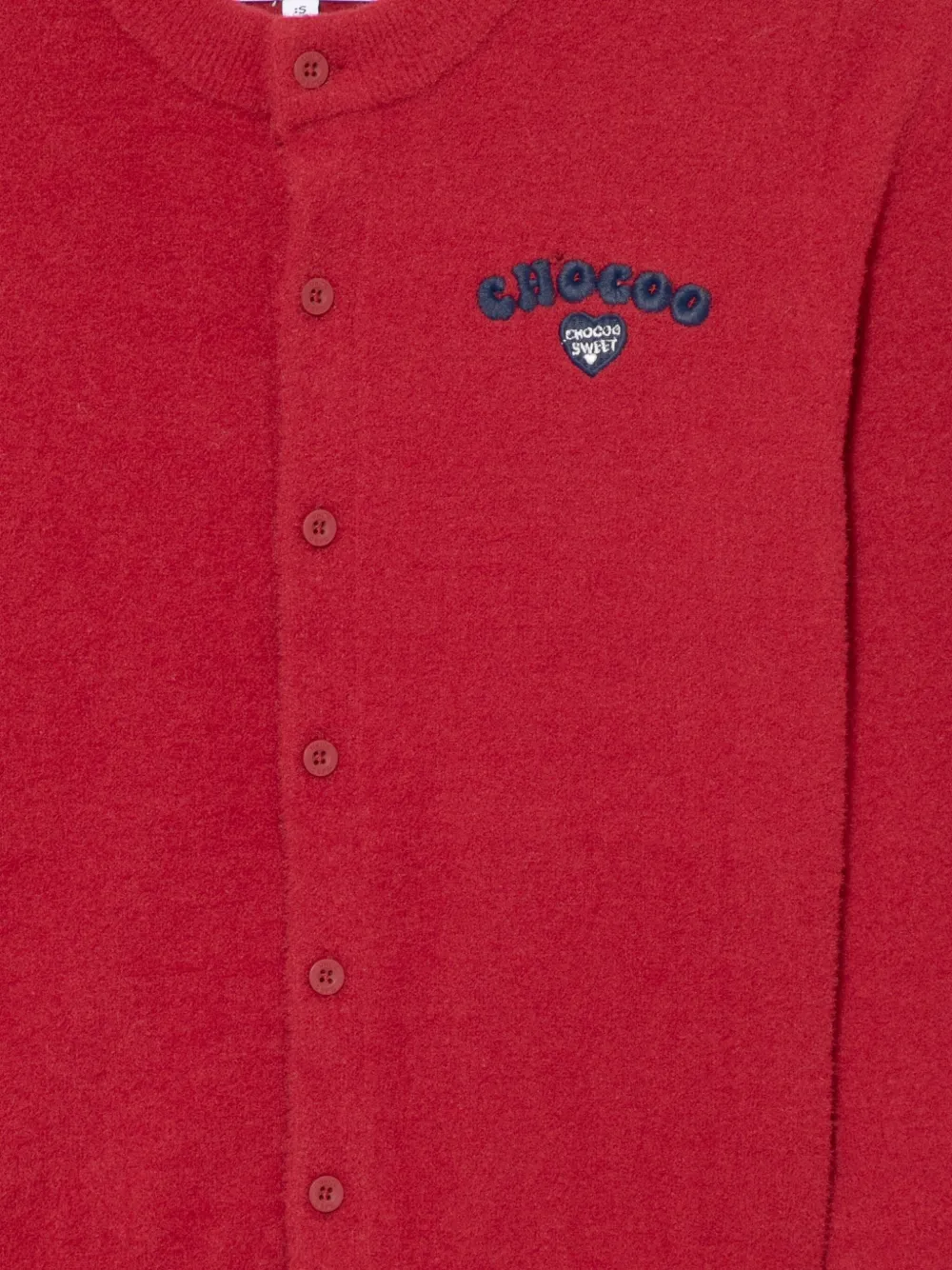 CHOCOOLATE Vest met geborduurd logo Rood