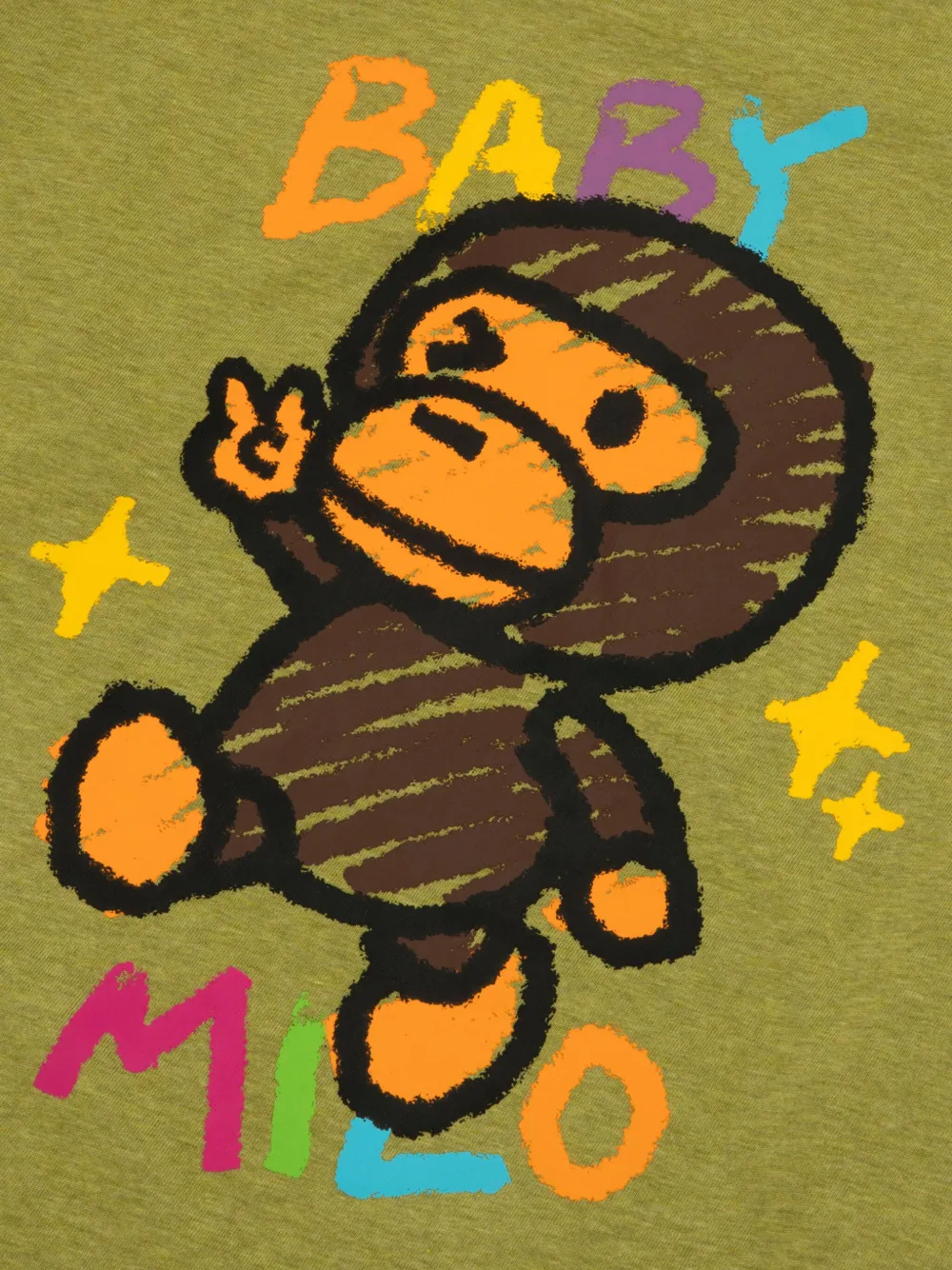 *BABY MILO STORE BY *A BATHING APE T-shirt met print Groen