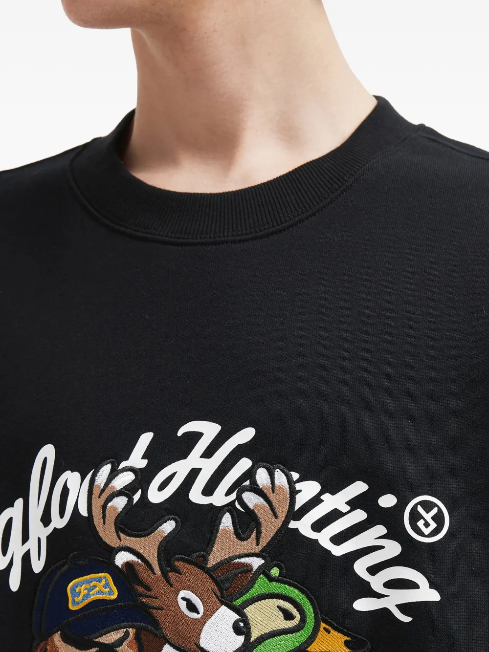 Fingercroxx Graphic-print Sweatshirt In Black